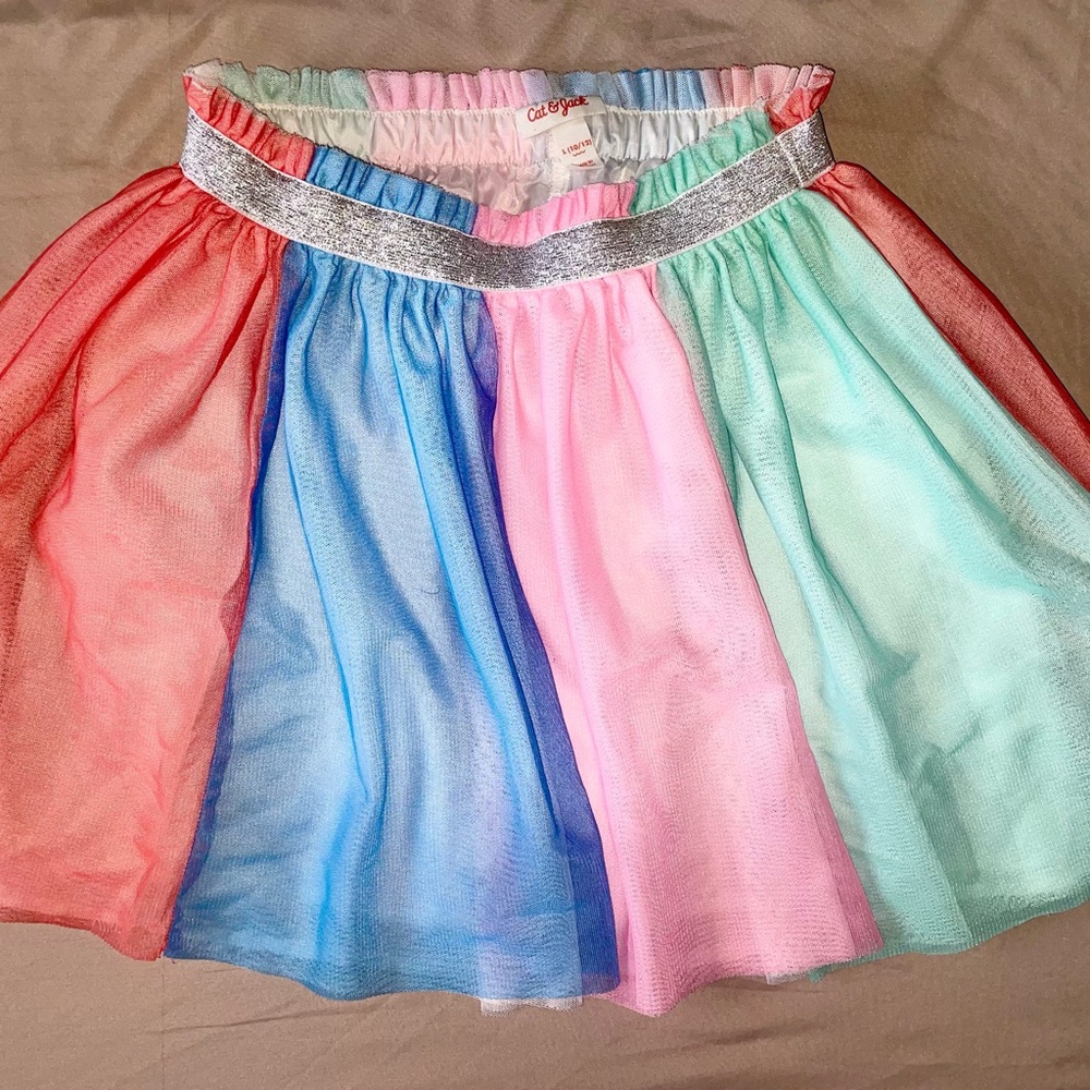 Cat & Jack Blue and Pink Tulle Skirt Playful Design
